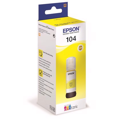 Epson T104 Yellow EcoTank botella de tinta