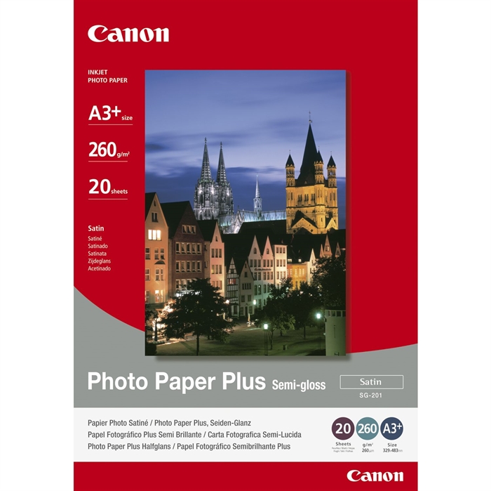 Canon Photo Plus Semi-Gloss 260g/m² - A3+, 20 arca 
