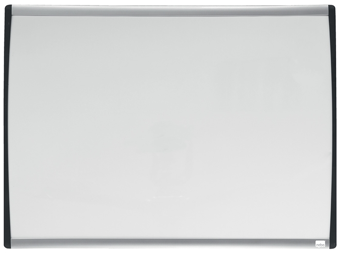 Nobo WB pizarra con marco curvo blanco 58,5x43cm
