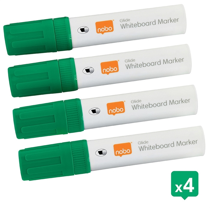 Nobo WB Marcador Glide Jumbo inclinado 10mm verde (4)