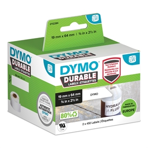 Dymo LabelWriter Etiqueta de código de barras duradera 19 mm x 64 mm 2 rollos