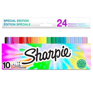 Rotulador Sharpie Fine 1,0mm, juego de blister con 24 unidades.