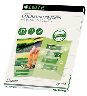 Leitz Laminating Pouch brillo 80my A4 (100)