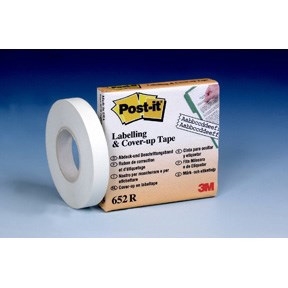 3M Post-it cinta correctora de recambio 8mmx17m blanca