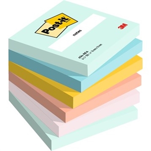 3M Post-it Beachside 76 x 76 mm, 100 hojas - paquete de 6.