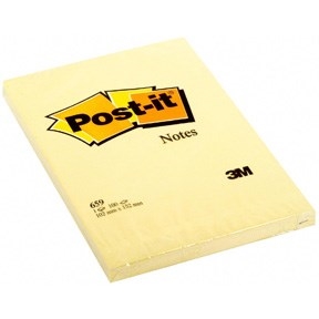 3M Notas adhesivas Post-it 102 x 152 mm, amarillo