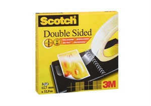 3M Scotch cinta adhesiva de doble cara de 12mm x 33m