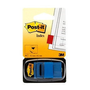 3M Post-it Índice de pestañas 25,4 x 43,2 mm, azul