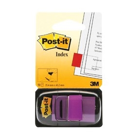 3M Post-it Indexfaner 25,4 x 43,2 mm, lila