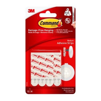 3M Command tiras adhesivas sueltas entre (10)