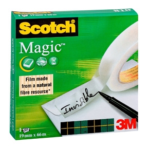 Cinta adhesiva Scotch Magic 3M 19 mm x 66 m