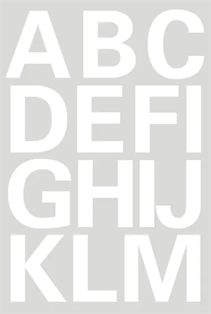 HERMA letras de etiquetas A-Z 25 mm blancas unidad.