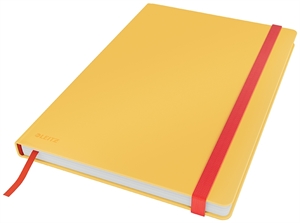 Leitz Notesbog Cosy HC L con 80 hojas de 100g, color amarillo.