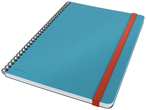 Leitz Cuaderno de notas Cosy, espiral L, con 80 hojas de 100g, color azul