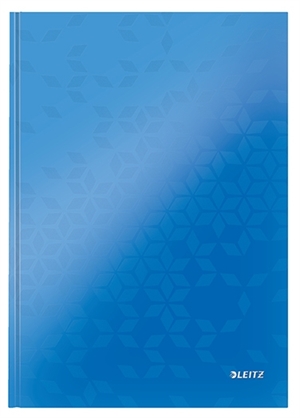Leitz Cuaderno WOW ultra fino A4, raya horizontal, 80 hojas, 90g, azul