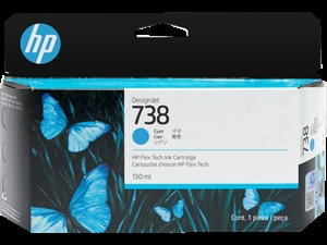 HP 738 130-ml Cyan DesignJet cartucho de tinta