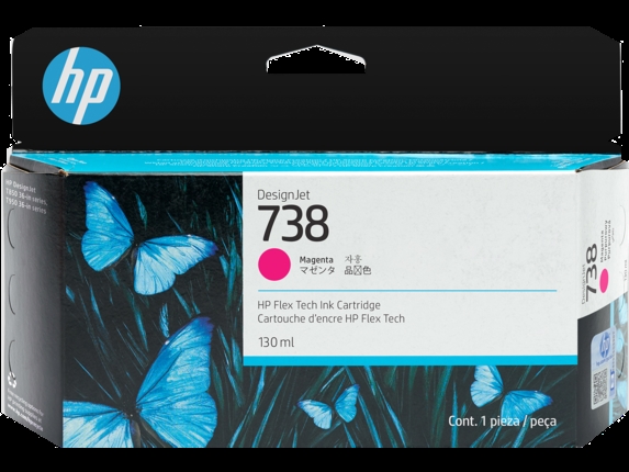 HP 738 130-ml Magenta DesignJet cartucho de tinta