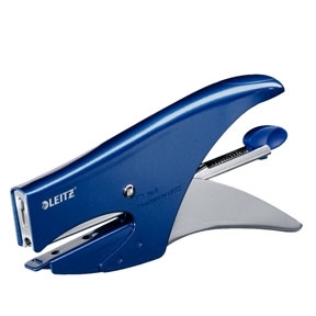 Leitz Grapadora 5547 para 15 hojas color azul metálico