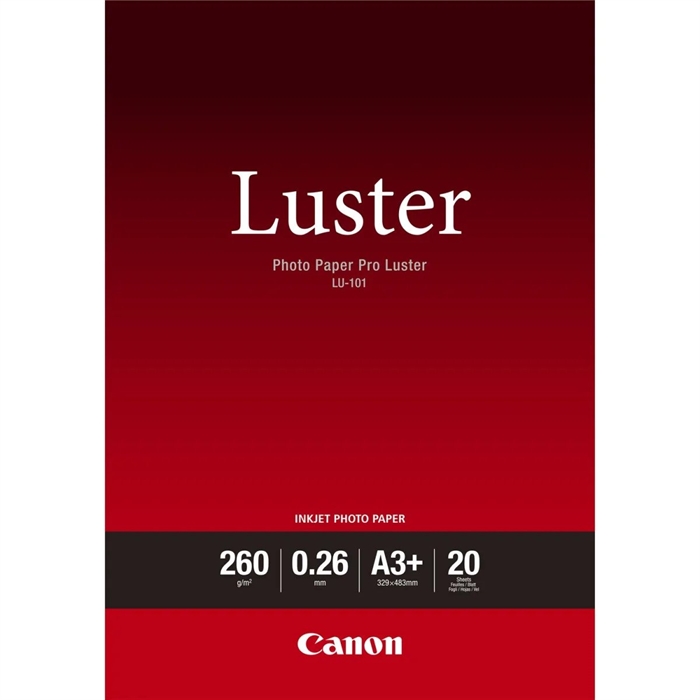 Canon Photo Paper Pro Luster 260g/m² - A3+, 20 hojas 
