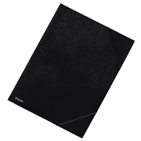 Esselte Carpeta elástica de 3 solapas A3 negra.