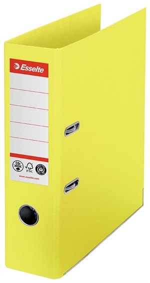 Esselte Brevordner No1 POB CO²-komp A4 75mm yellow