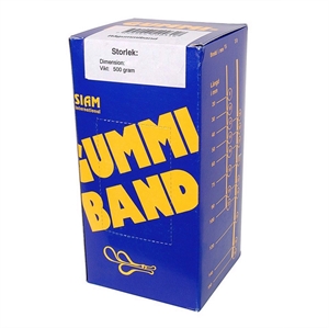 Siam Gummibånd nr. 32 75x3,0mm (500g) - Siam Rubber Band no. 32 75x3,0mm (500g)