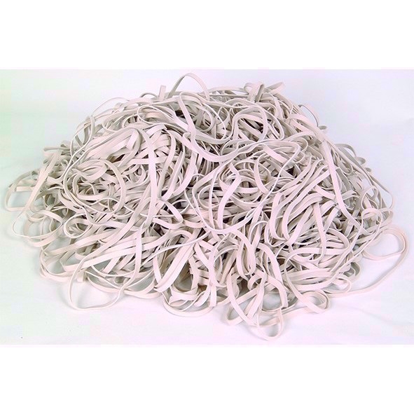 Siam Banda de Goma 160x5,0 mm blanca (500g)