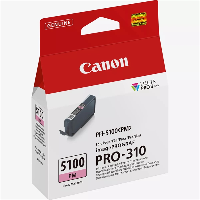 Canon Cartucho de Tinta Magenta Fotográfica PFI-5100PM- 14,4 ml
