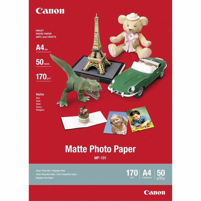 Canon MP-101 Matte Photo 170g/m² - A4, 50 hojas 