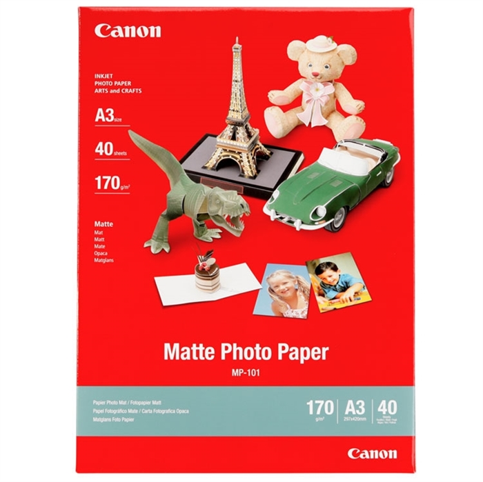 Canon MP-101 Matte Photo 170g/m² - A3, 40 arca 