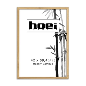 Marco de madera de bambú para fotos y carteles es de 42 x 59,4 cm (A2)