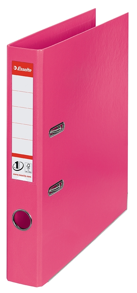 Esselte Brevordner No1 Power PP A4 50mm fucsia