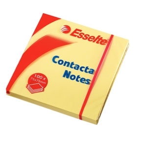 Esselte Contacta Notas 75 x 75 mm, amarillo