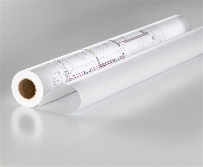 Rauch 91350 CAD papel de inyección de tinta blanco brillante - 55 g/m², 841 mm x 50 metros