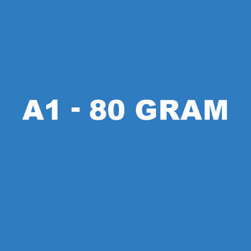 A1 Papel para plotter de 80 gramos - ancho de 594 mm
