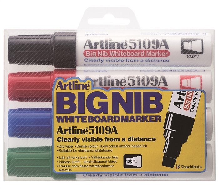 Artline Marcador de pizarra blanca 5109A BIG 4/conjunto