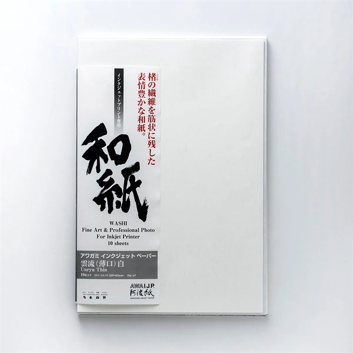 Awagami Unryu Thin - 55 g/m², 17" x 15 metros