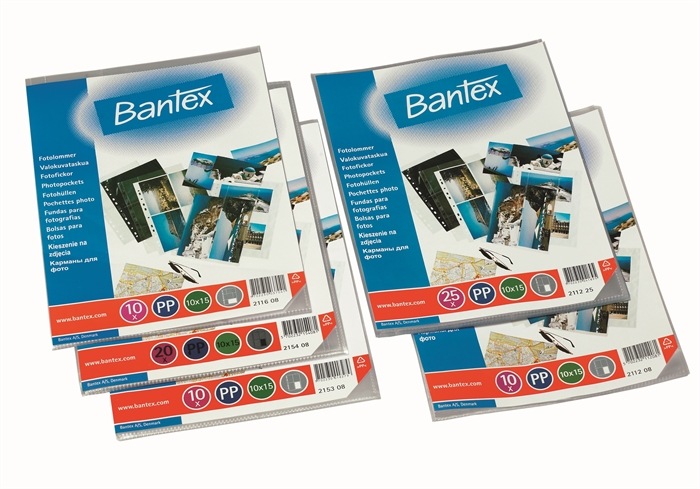 Bantex Fotolomme 10x15 0,1mm formato vertical 8 fotos trans. (25)
