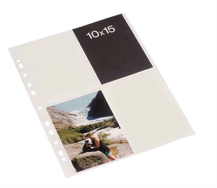 Fotolomita Bantex 10x15 de 0,09mm, retrato, 8 fotos, blanco (10)