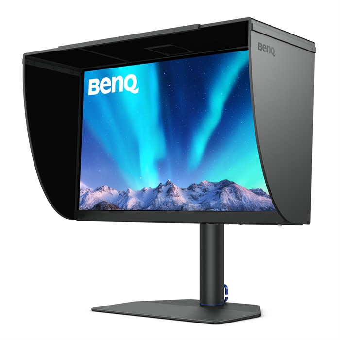 BenQ SW272U - Pantalla de 27" 4K para edición de fotos y videos + capucha de sombra gratuita.