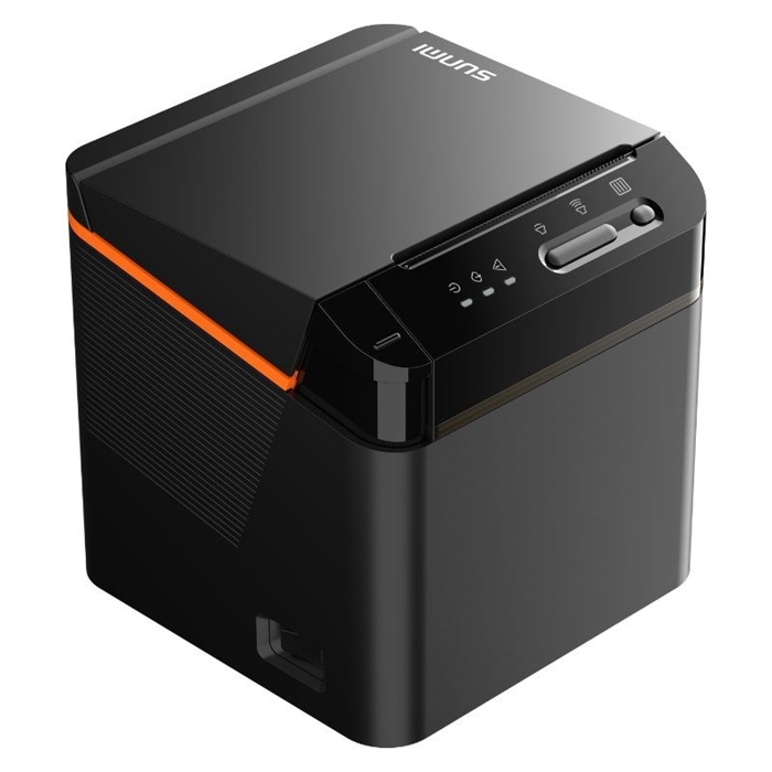 Impresora Sunmi Cloud, USB-C, BT, Ethernet, Wi-Fi, cortador, negro