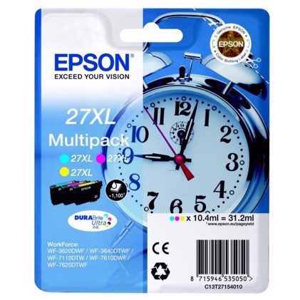 Epson T2715 3-Color Multipack Cartucho de Tinta XL