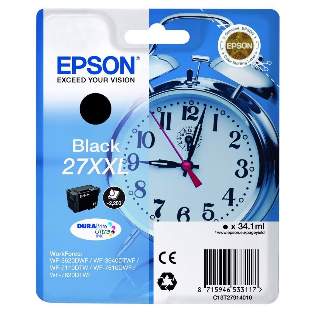 Epson T2791 Black Cartucho de Tinta XXL