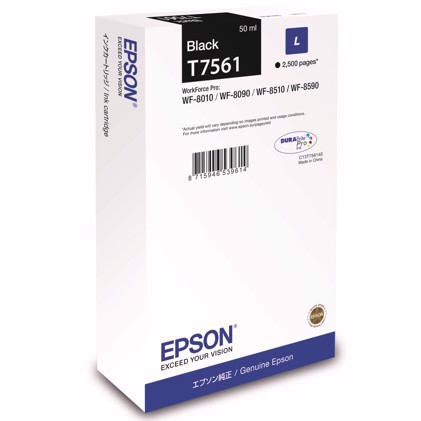 Epson WorkForce cartucho de tinta L Black - T7561