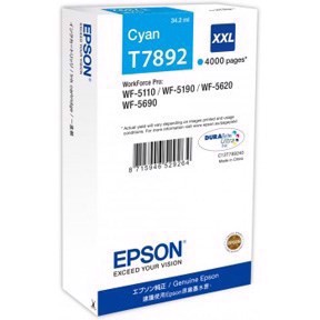 Epson T7892 Cyan Cartucho de Tinta XXL