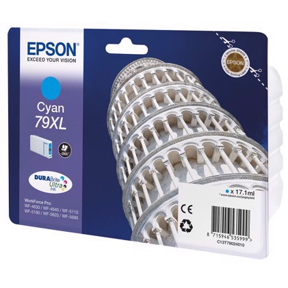 Epson T7902 Cyan Cartucho de Tinta XL