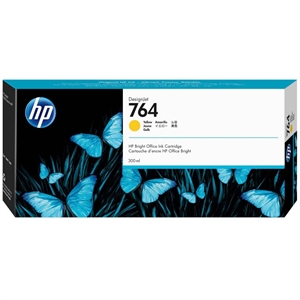 HP 764 yellow cartucho de tinta, 300 ml