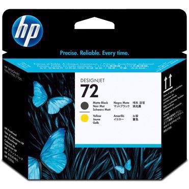 HP 72 Matte Black and Yellow Cabezal de impresión