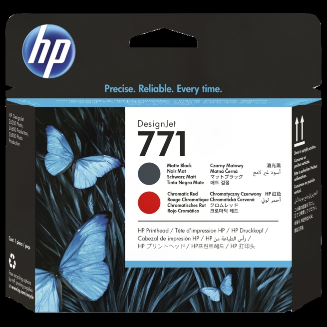 HP 771 Matte black/chromatic red Cabezal de impresión