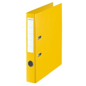 Esselte Brevordner con faja de metal PP A4 50mm amarillo